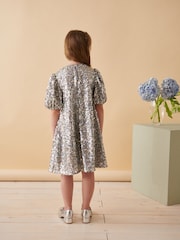 Silver Sequin Party Dress (3-14yrs) - Image 3 of 6