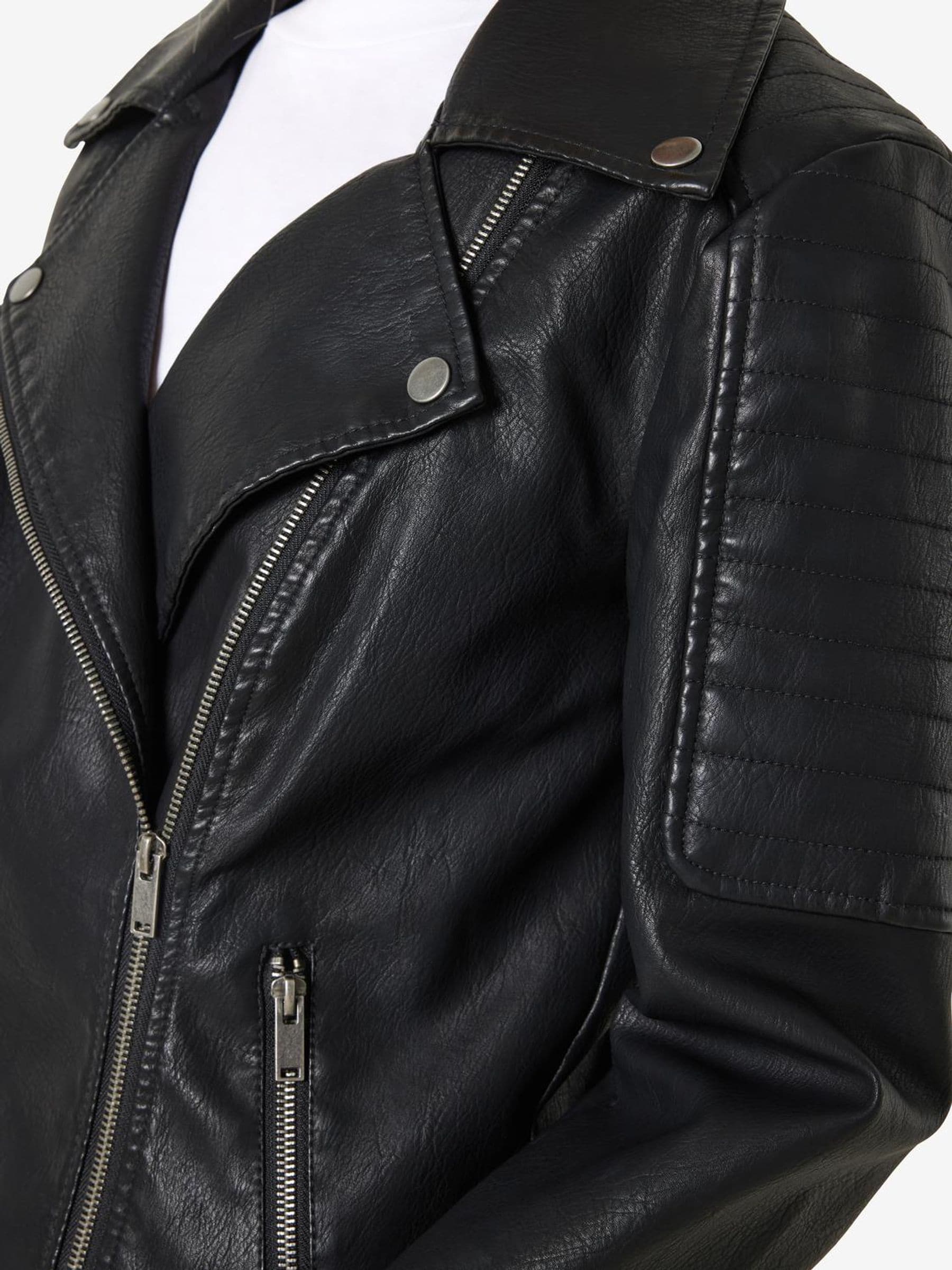 Buy NOISY MAY Black Look Biker Jacket from Next Romania