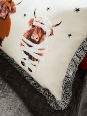 Natural 100% Cotton Halloween Hamish Rectangular Cushion - Image 3 of 7