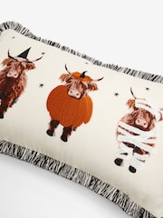 Natural 100% Cotton Halloween Hamish Rectangular Cushion - Image 7 of 7