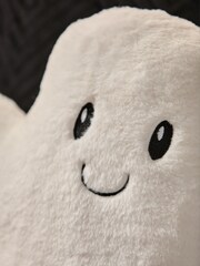 White Ghost 3D Faux Fur Cushion - Image 2 of 4