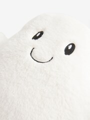 White Ghost 3D Faux Fur Cushion - Image 4 of 4