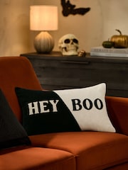 Monochrome Hey Boo Cushion - Image 1 of 6