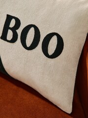 Monochrome Hey Boo Cushion - Image 3 of 6