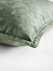 Fleuri Glue Imprimé Velvet Cushion - Image 5 of 5
