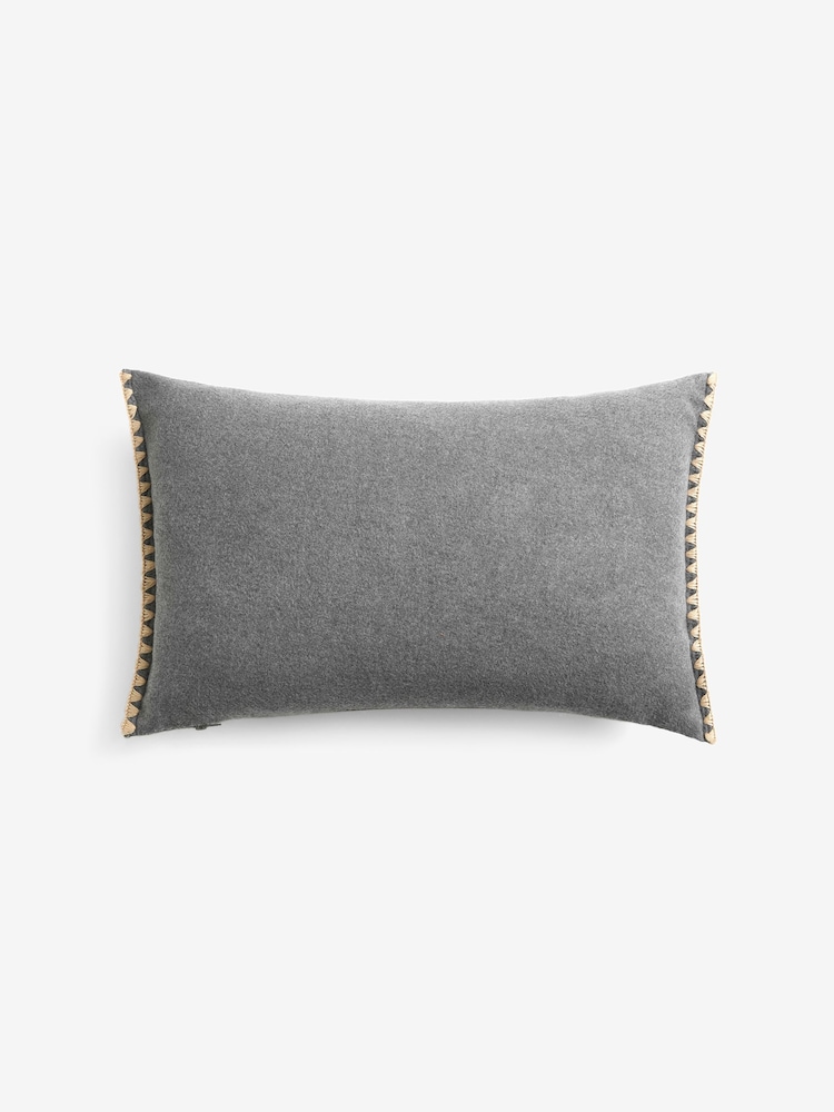 Grey Snug Slogan Cosy Oblong Cushion - Image 3 of 3 Grey Snug Slogan Cosy Oblong Cushion - Image 3 of 3