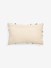 Natural Minimal Geometric 40 x 59cm Berber Cushion - Image 4 of 5