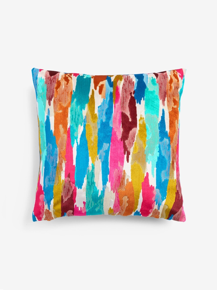 Multi Bright 50 x 50cm Galloway Velvet Cushion - Image 2 of 4