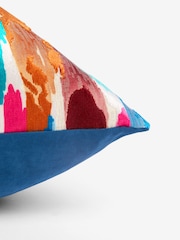 Multi Bright 50 x 50cm Galloway Velvet Cushion - Image 4 of 4