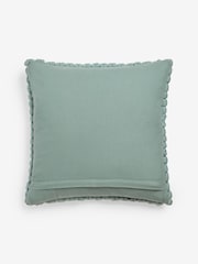 Light Blue 43 x 43cm Global Bobble 100% Cotton Cushion - Image 4 of 5