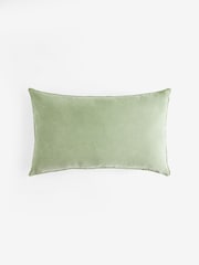 Green 40 x 59cm Soft Velour Cushion - Image 3 of 5