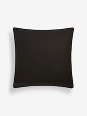 Black/White Blakey Velvet Cushion - Image 4 of 5