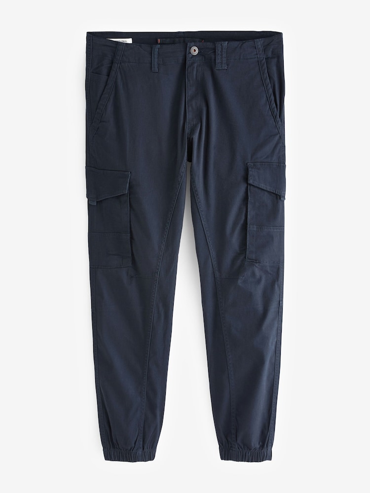 JACK & JONES Blue Slim Fit Cargos - Image 4 of 4