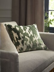 Sage Green 50 x 50cm Galloway Velvet Cushion - Image 1 of 4
