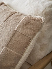 Natural Jasper Fleece Sherpa Reverse Cushion - Image 2 of 5