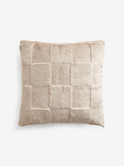 Natural Jasper Fleece Sherpa Reverse Cushion - Image 3 of 5