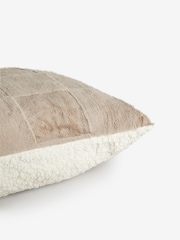 Natural Jasper Fleece Sherpa Reverse Cushion - Image 5 of 5