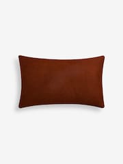Orange 40 x 59cm Haze Velvet Stripe Cushion - Image 3 of 4