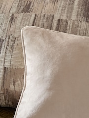 Greige 43 x 43cm Matte Velvet Cushion - Image 3 of 6