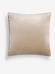 Greige 43 x 43cm Matte Velvet Cushion - Image 5 of 6
