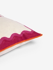 Fuchsia Pink Hello Gorgeous Embroidered Cushion - Image 5 of 5