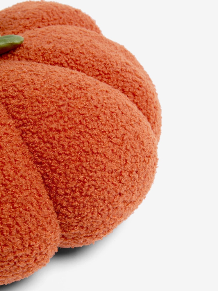 Orange Boucle Pumpkin Cushion - Image 4 of 4