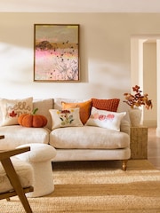 Orange Pumpkin Bobble Cushion - Image 3 of 9