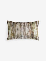 Green 40 x 59cm Haze Velvet Stripe Cushion - Image 2 of 4