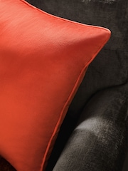 Bright Orange 59 x 59cm Matte Velvet Cushion - Image 3 of 4