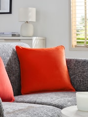 Red 43 x 43cm Matte Velvet Cushion - Image 1 of 5