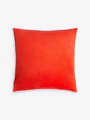 Red 43 x 43cm Matte Velvet Cushion - Image 3 of 5