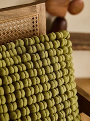 Light Green 43 x 43cm Global Bobble 100% Cotton Cushion - Image 2 of 5