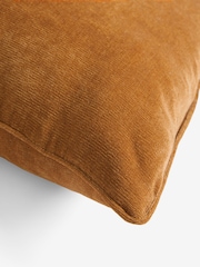 Caramel Brown 59 x 59cm Soft Velour Cushion - Image 5 of 5