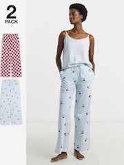 Simply Be Pretty Secrets Pyjamas Bottoms 2 Pack - Imagen 1 de 5