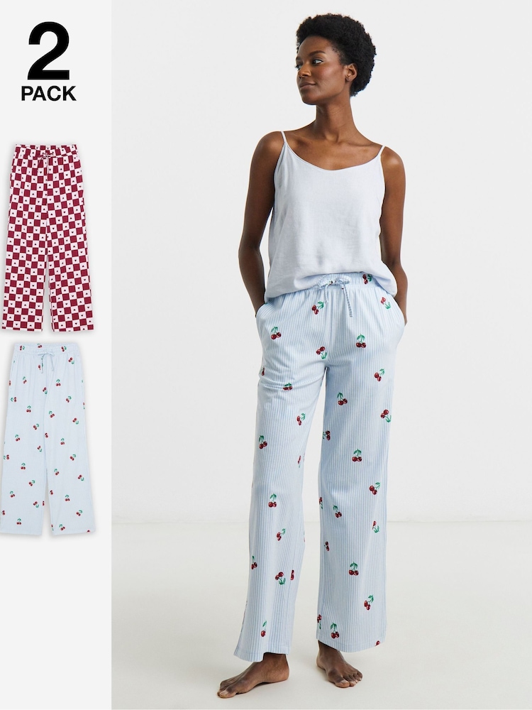 Simply Be Pretty Secrets Pyjamas Bottoms 2 Pack - Imagen 1 de 5