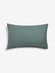 Light Blue 40 x 59cm Global Bobble 100% Cotton Cushion - Image 4 of 4