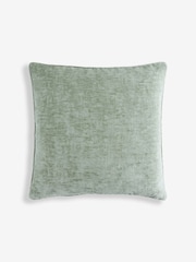 Sage Green 59 x 59cm Camilla Chenille Cushion - Image 4 of 5