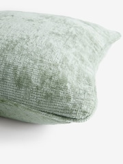Sage Green 59 x 59cm Camilla Chenille Cushion - Image 5 of 5