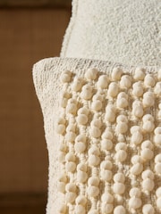 Natural 40 x 59cm Hemmingway Textured Bobble Cushion - Image 2 of 5