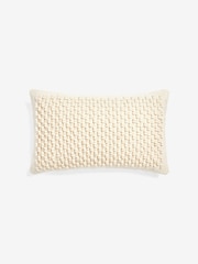 Natural 40 x 59cm Hemmingway Textured Bobble Cushion - Image 3 of 5