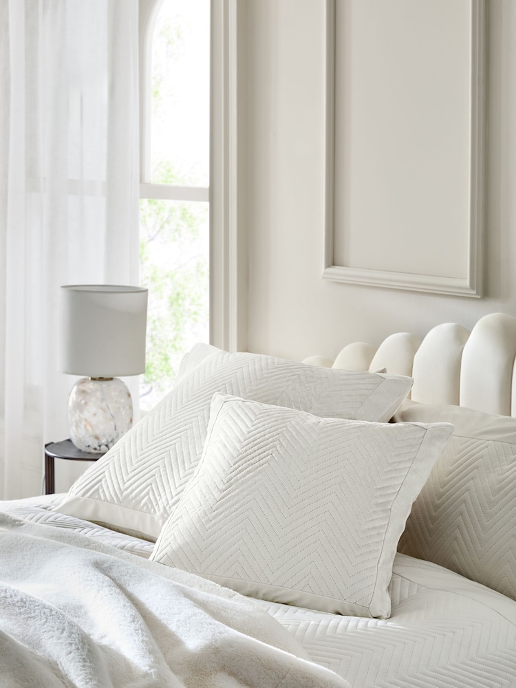 Natural 59 x 59cm Madison Velvet Cushion - Image 2 of 6