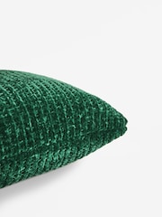 Green Nellie Chunky Chenille Cushion - Image 5 of 5