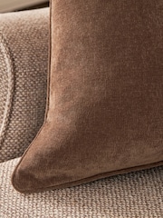 Brown 59 x 59cm Soft Velour Cushion - Image 2 of 5