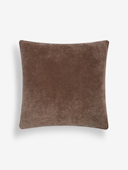 Brown 59 x 59cm Soft Velour Cushion - Image 4 of 5