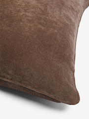 Brown 59 x 59cm Soft Velour Cushion - Image 5 of 5