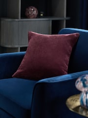 Plum Purple 45 x 45cm Soft Velour Cushion - Image 1 of 5