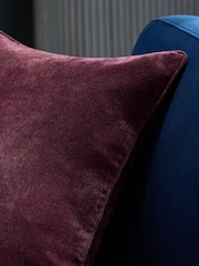 Plum Purple 45 x 45cm Soft Velour Cushion - Image 2 of 5