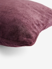 Plum Purple 45 x 45cm Soft Velour Cushion - Image 5 of 5