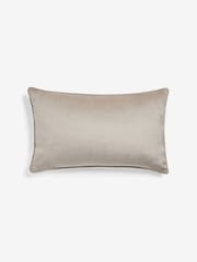 Greige 40 x 59cm Matte Velvet Cushion - Image 4 of 5