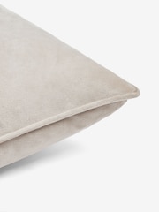 Greige 40 x 59cm Matte Velvet Cushion - Image 5 of 5